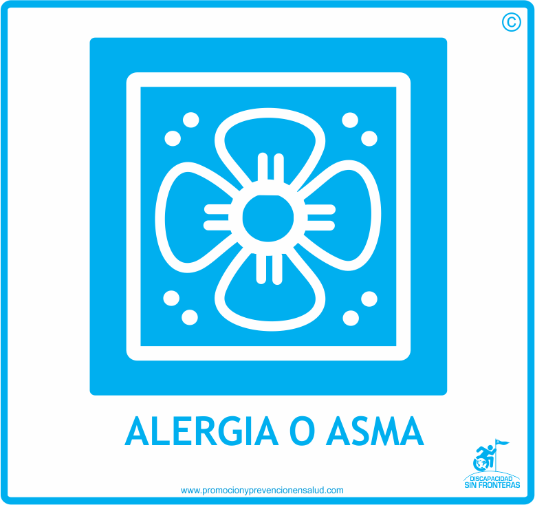 logos discapacidades alergia asma discapacidad sin fronteras